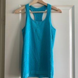 Lululemon Blue Racerback Tank top in size 4